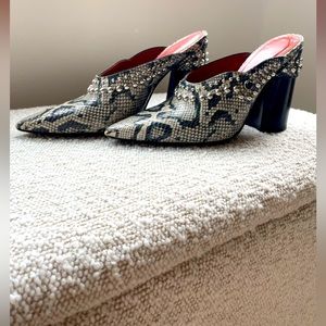 Phillip Lim mules (embossed snake)